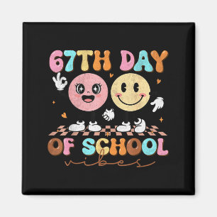 67 Days Of School For Girls Boy Kids Teacher Six S Magnet