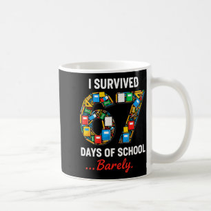 67 Days Of School Funny I Survived Six Seven Meme  Coffee Mug