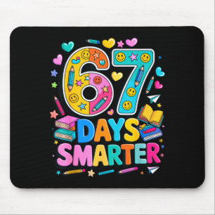 67 Days Of School Funny Meme Teacher Student Mouse Pad