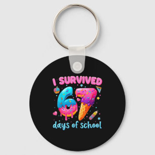 67 Days Of School I Survived Teachers Students 100 Key Ring