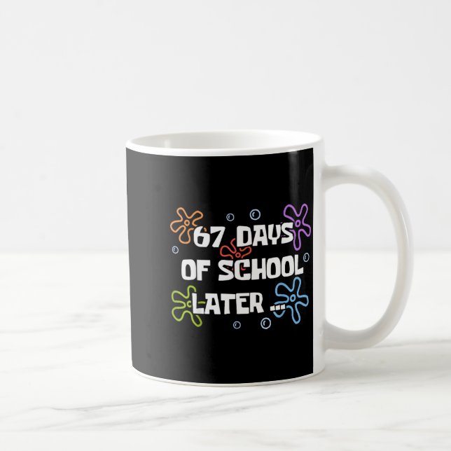 67 Days Of School Later Teacher Student Pul Boys G Coffee Mug (Right)