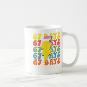 67 Days Of School Lightning Bolt Pencil Teachers S Coffee Mug