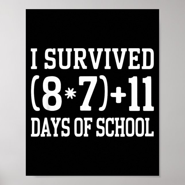 67 Days Of School Math Problem Teachers 67 Slang 6 Poster (Front)