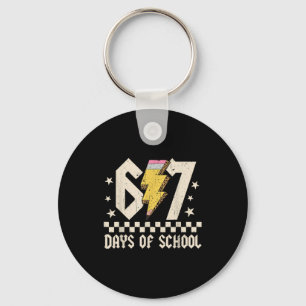 67 Days Of School Meme Slang Abcd Rock Boys Girls Key Ring
