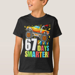 67 Days Of School Smarter Funny Six Seven Monster  T-Shirt