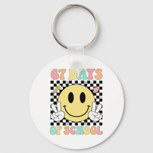 67 Days Of School Teacher Kids Six Seven 6 7 Meme  Key Ring