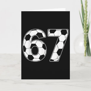 67 Days Of School Teachers Students Soccer  Card