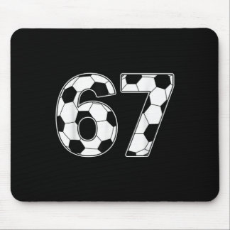 67 Days Of School Teachers Students Soccer Mouse Pad