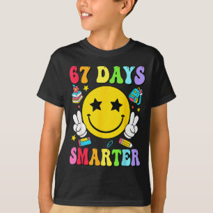 67 Days Smarter 67 Days Of School Teacher Student  T-Shirt