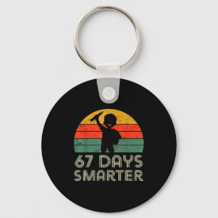 67 Days Smarter 67th Day Of School For Teacher Boy Key Ring