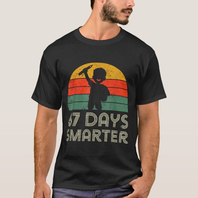 67 Days Smarter 67th Day Of School For Teacher Boy T-Shirt (Front)