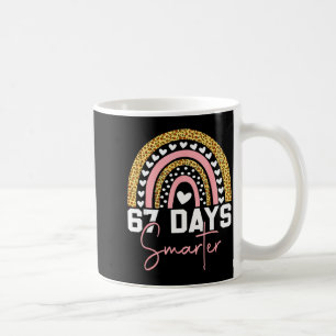 67 Days Smarter Days Of School Survived Rainbow Le Coffee Mug
