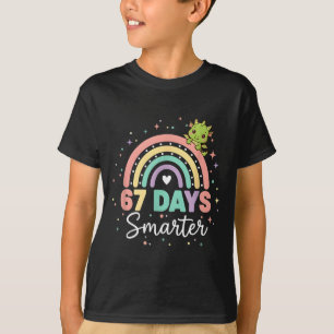 67 Days Smarter Funny Dragon Rainbow Kids 67 Meme  T-Shirt