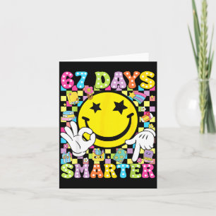 67 Days Smarter Funny Six Seven 67 Meme Teacher St Card