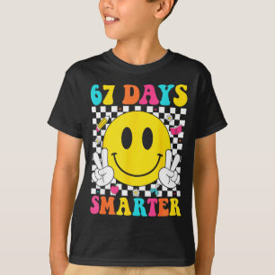 67 Days Smarter Funny Six Seven 6 7 Meme Gen Alpha T-Shirt