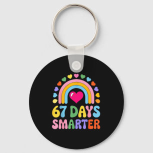 67 Days Smarter Happy Teacher Back To School Celeb Key Ring
