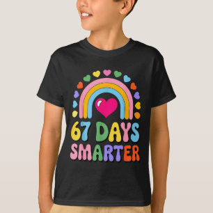 67 Days Smarter Happy Teacher Back To School Celeb T-Shirt