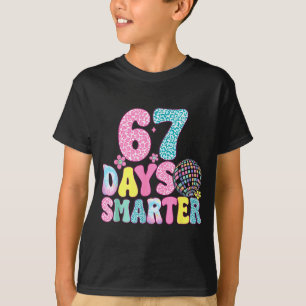 67 Days Smarter Rainbow Back To School Teacher Kid T-Shirt