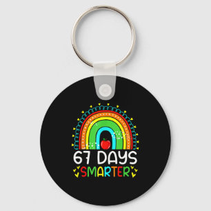 67 Days Smarter School Rainbow Teacher Days Smarte Key Ring