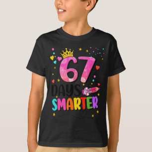 67 Days Smarter Six Seven Bow Kids Teachers Six Se T-Shirt