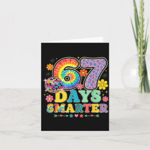 67 Days Smarter Tie Dye Girls Student Teacher 67 M Card