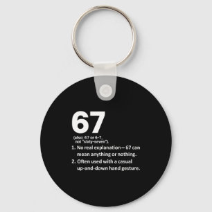 67 Definition Funny Six Seven Meme 6 7 Key Ring