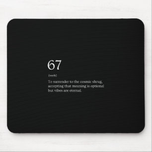 67 Definition Meme Mouse Pad