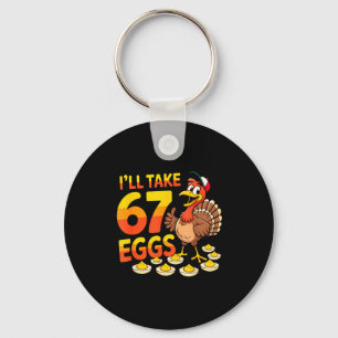 67 Deviled Eggs Lovers Thanksgiving Turkey 67 Funn Key Ring