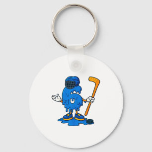67 Drip Ice Cream Hockey Player  Key Ring