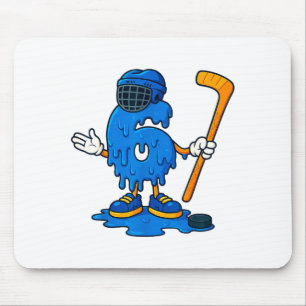 67 Drip Ice Cream Hockey Player  Mouse Pad