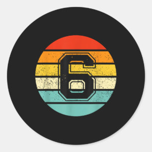 67 Drip Meme Funny 6 7 Costume Couple Retro _1 Classic Round Sticker