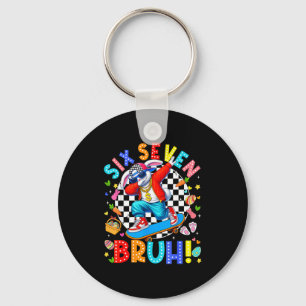 67 easter day six seven bruh rabbit bunny dabbing key ring