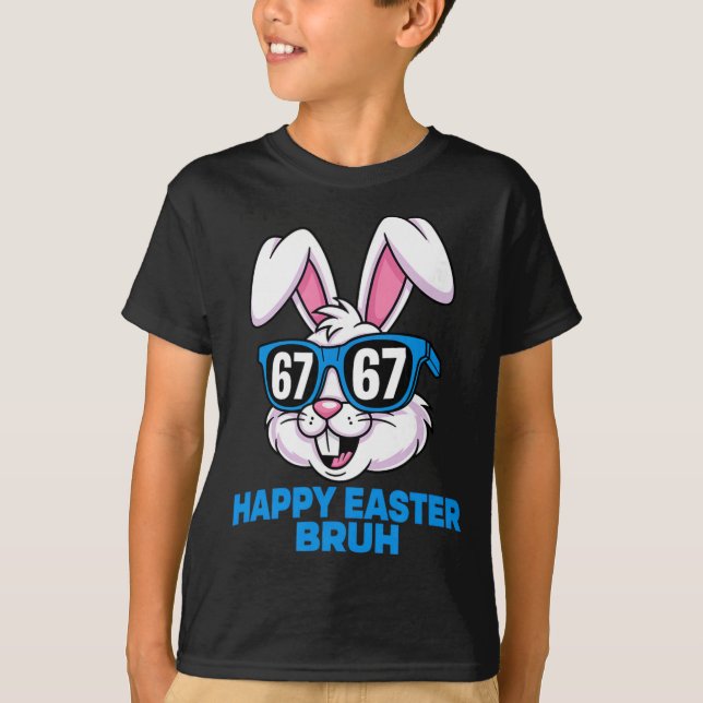 67 Easter- Funny Easter Gen Alpha Six Seven Easter T-Shirt (Front)