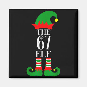 67 Elf Christmas Costume Pajama 67 Meme Gen Alpha Magnet
