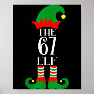 67 Elf Christmas Costume Pajama 67 Meme Gen Alpha Poster