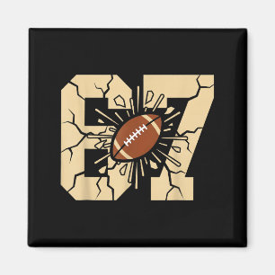 67 Football Six Seven 6 7 Meme - Funny 6-7 Drip Am Magnet