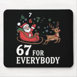67 For Everybody Christmas Six Seven Xmas Costume Mouse Pad
