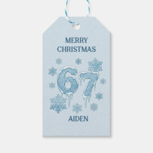 67 Funny 6 7 Six Seven Personalised Christmas Gift Tags