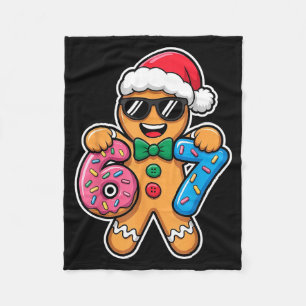 67 Funny Christmas Boys Kids Xmas Six Seven Ginger Fleece Blanket