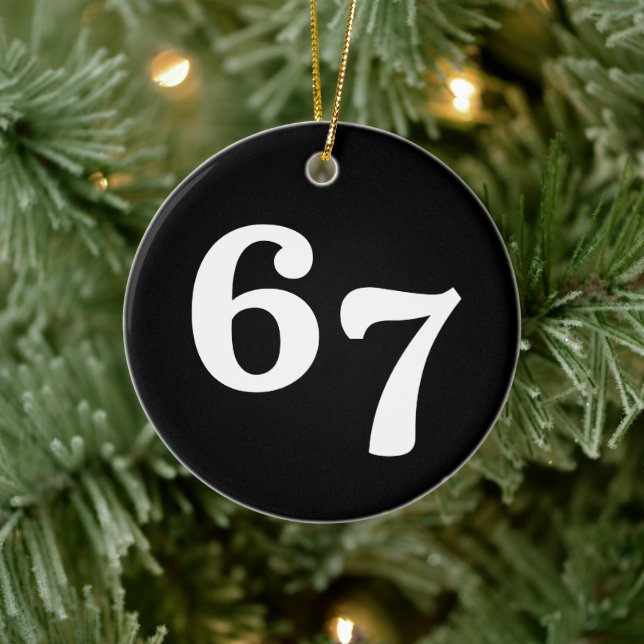 67 Funny Gen Alpha Lingo Ceramic Tree Decoration (Tree)