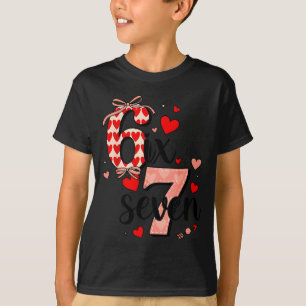 67 Funny Love Hearts Six Seven Meme Valentines Day T-Shirt