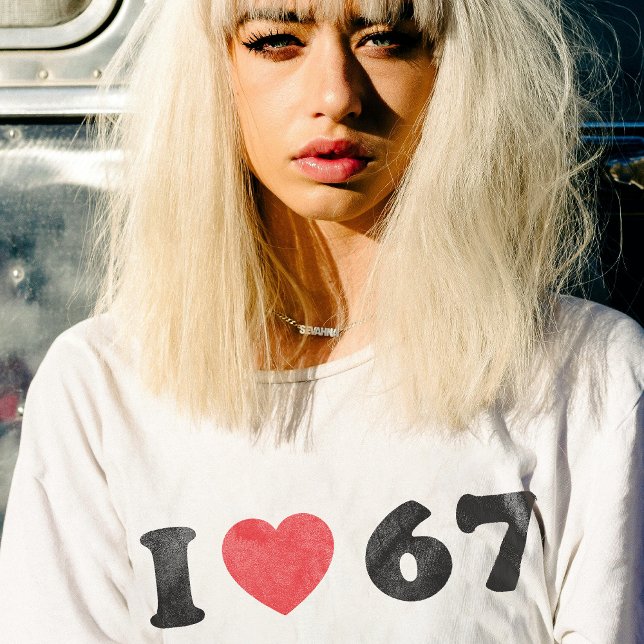 67 Funny Meme I Love Six Seven 67th Birthday T-Shirt (Creator Uploaded)