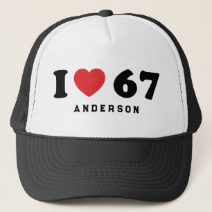 67 Funny Meme I Love Six Seven 67th Birthday Trucker Hat