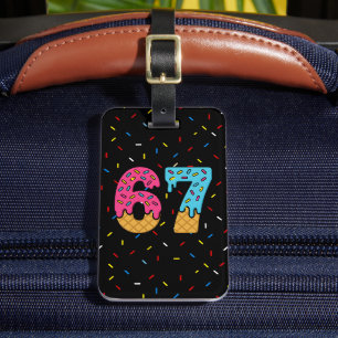 67 Funny Meme Ice Cream Six Seven Gen Alpha Luggage Tag