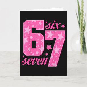 67 Funny Meme Pink Girl Card