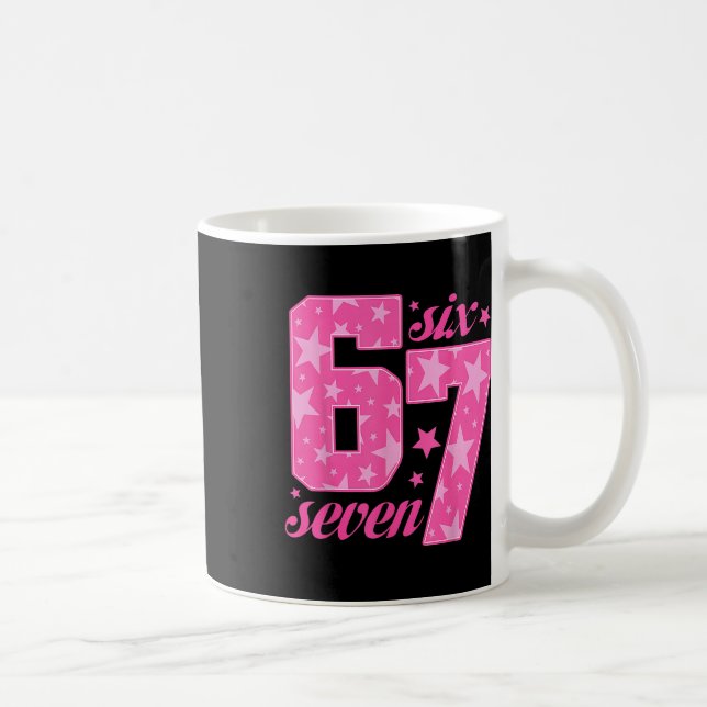 67 Funny Meme Pink Girl  Coffee Mug (Right)