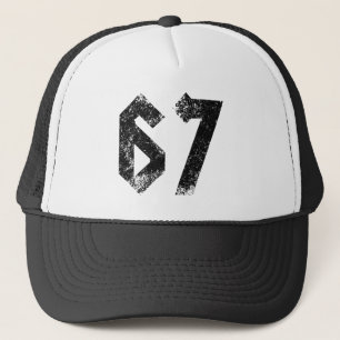 67 Funny Meme Six Seven Gen Alpha Trucker Hat