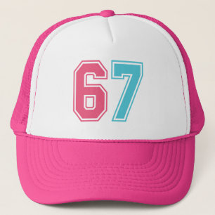67 Funny Meme Six Seven Gen Alpha Trucker Hat