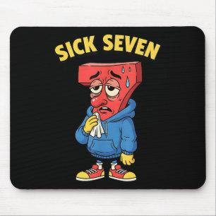 67 Funny Men Women Six Seven Humor Meme Brainrot S Mouse Pad