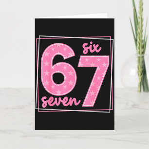 67 Funny Number 67 Birthday Meme  Card